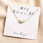 Pearl Two Peas In A Pod Pendant Necklace In Gold, thumbnail 1 of 2