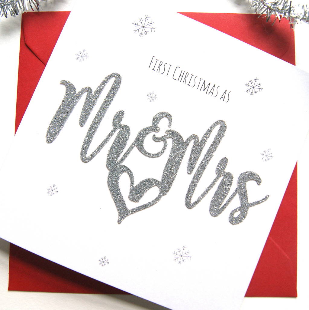 First Christmas As Mr And Mrs Card 