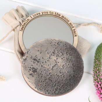 I Love You To The Moon And Back Compact Pocket Mirror, 2 of 11