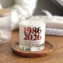 Ruby Wedding Anniversary Personalised Candle, thumbnail 2 of 5