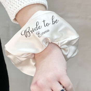 Bride To Be Personalised Wedding Scrunchie, 2 of 2