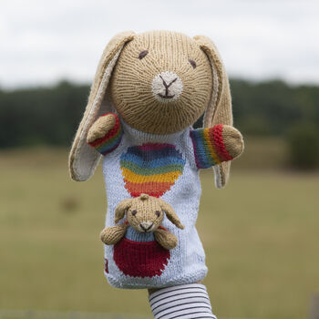Hand Knitted Pocket Puppets In Organic Cotton, 4 of 12