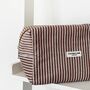 Towel Makeup Bag Chestnut Stripes, thumbnail 2 of 2