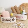 Personalised Crotchet Handwoven Rope Basket, thumbnail 2 of 7