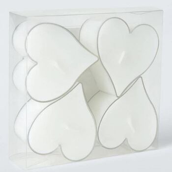 Heart Shaped Tea Light Candles, 3 of 4