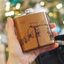 Personalised Skiing Hip Flask In Gift Box, thumbnail 1 of 12