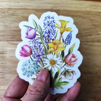 Spring Flowers Waterproof Sticker, 5 of 5