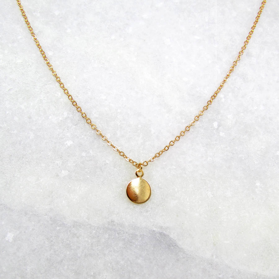 dainty gold necklace by misskukie | notonthehighstreet.com