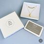 Gold Plated Five Star And Moon 50th Birthday Necklace, thumbnail 5 of 5