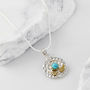 Secret Garden Turquoise Silver Ring, thumbnail 8 of 11
