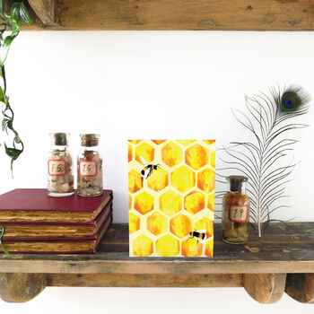 Mellifera Honeybee Print A6 Greetings Cards, 2 of 7