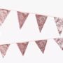 Luxe Pink Glitter Bunting, thumbnail 2 of 2