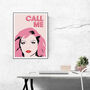 'Call Me' Illustrated Art Print, thumbnail 1 of 4
