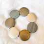 Boho Colourful Wooden Disc Bracelet, thumbnail 4 of 5