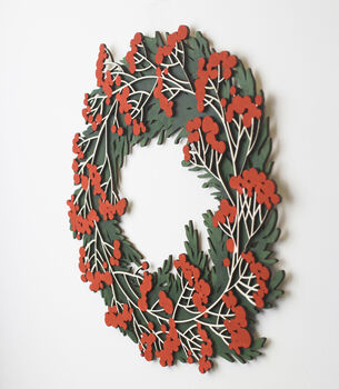 Winter Wreath With Custom Berries, 5 of 5