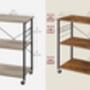 Kitchen Trolley Shelf Rolling Microwave Stand, thumbnail 2 of 6