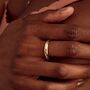 Diamond And Birthstone Confetti 9ct Gold Wedding Ring, thumbnail 4 of 6
