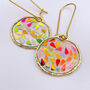 Disco Ball Earrings With Gold Sparkles, thumbnail 2 of 11