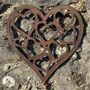 Metal Hearts In Heart Wall Art Sculpture, thumbnail 1 of 3