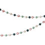 Festive Red And Green Felt Bead Christmas Garland 3m, thumbnail 2 of 2