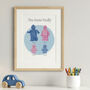 Personalised Lego Family Print, thumbnail 3 of 4