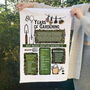 80 Years Of Gardening 80th Birthday Gift Tea Towel, thumbnail 1 of 7