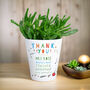 Thank You Teacher Ceramic Plant Pot, thumbnail 6 of 6