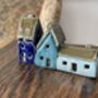 Pick Three Colorful Handcrafted Mini Ceramic Houses, thumbnail 4 of 11