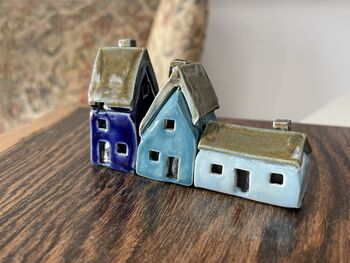 Pick And Mix Three Hand Crafted Mini Ceramic Houses, 4 of 11