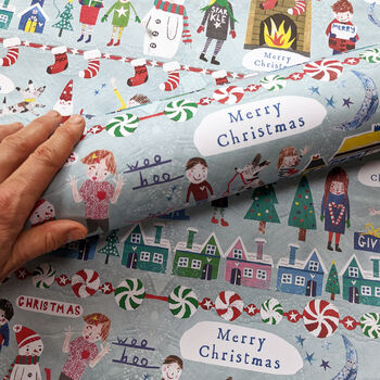 Eco Friendly Merry Christmas Wrapping Paper, 2 of 5