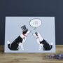 Border Collie Wedding / Engagement / Anniversary Card, thumbnail 2 of 2