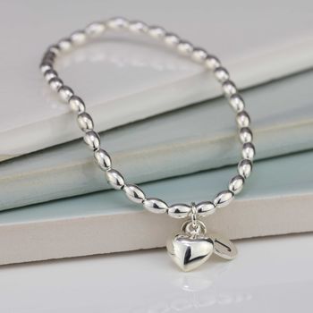Personalised Friendship Bracelet Heart Charm, 4 of 12