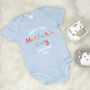 Personalised Happy First Mother's Day Bright Babygrow, thumbnail 4 of 9