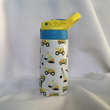 Construction Vehicle Personalised Kids Water Bottle, 7 of 8