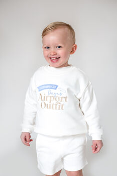 'Airport Outfit' Personalised Holiday Hoodie Jumper, 3 of 4