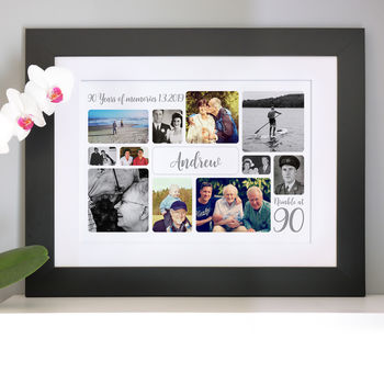 Personalised 90th Birthday Photo Collage, 2 of 12