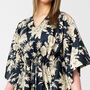 Black Long 100% Cotton Kaftan, thumbnail 4 of 7