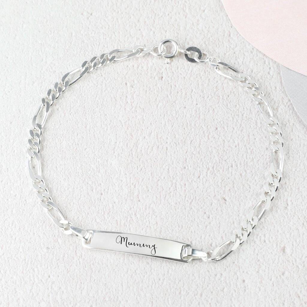 Personalised Sterling Silver Identity Bracelet By Lisa Angel ...