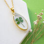 Lucky Four Leaf Clover Resin Necklace, thumbnail 5 of 7