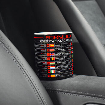 Formula 2026 Racing Calendar Mug Red Edition, 5 of 9