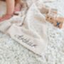 Personalised Knitted Cotton Pointelle Baby Blanket, thumbnail 2 of 11