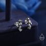Sterling Silver Tiny Scuba Diver Stud Earrings, thumbnail 3 of 12