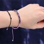 Aquarious Zodiac Crystal Candle And Gemstone Bracelet Gift Set, thumbnail 4 of 6