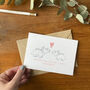 Happy Valentine's Mummy Triceratops Card, thumbnail 2 of 4