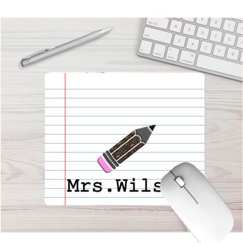Personalised Teacher's Gift , Pencil Mouse Mat, 2 of 2