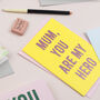 'Mum You Are My Hero' Card With Biodegradable Glitter, thumbnail 2 of 2