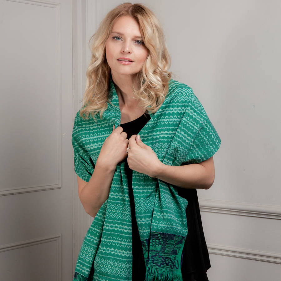 Mexican Pashmina Fair Trade Rebozo Scarf By Chilpa Notonthehighstreet