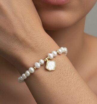 Shinju Pearl And Shell Bracelet, 3 of 4