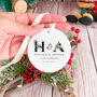 Personalised Wedding Ornament With Initials Names And Date, thumbnail 4 of 4
