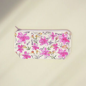 Cotton Lilies Makeup And Cosmetic Bag, 2 of 6